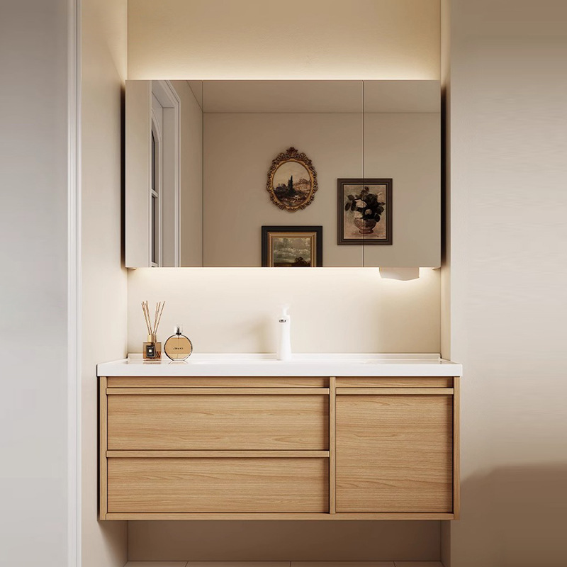 Japanese Furniture Hardware - 일본식 세라믹 일체형 세면대 욕실 캐비닛