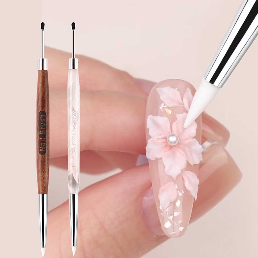 Furniture Hardware Nails - 실리콘 네일 아트 조각 펜 더블