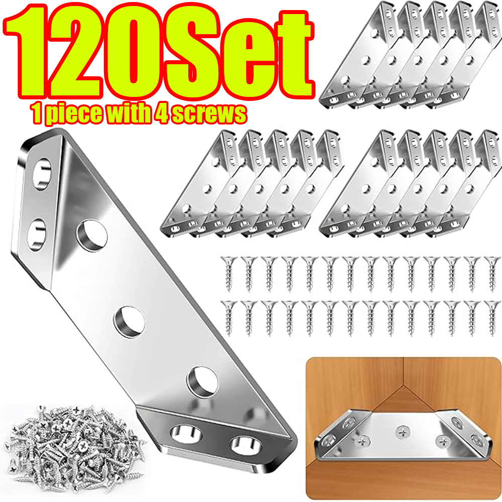 Shelf Peg Support - 1-120세트 가구 코너 커넥터 스테인레스 스틸