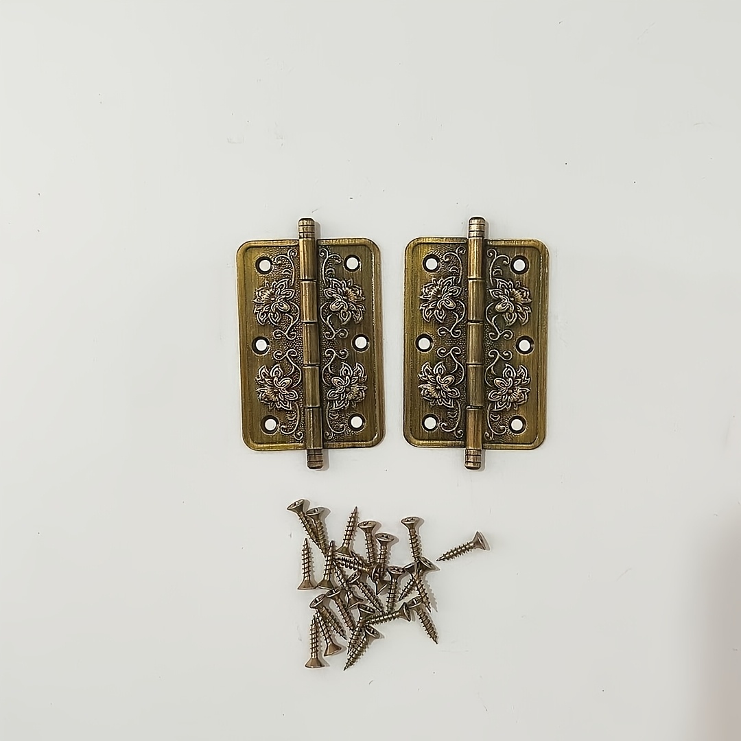 Furniture Hardware Types - 2개의 두꺼운 황동 헤비듀티 힌지, 가구용