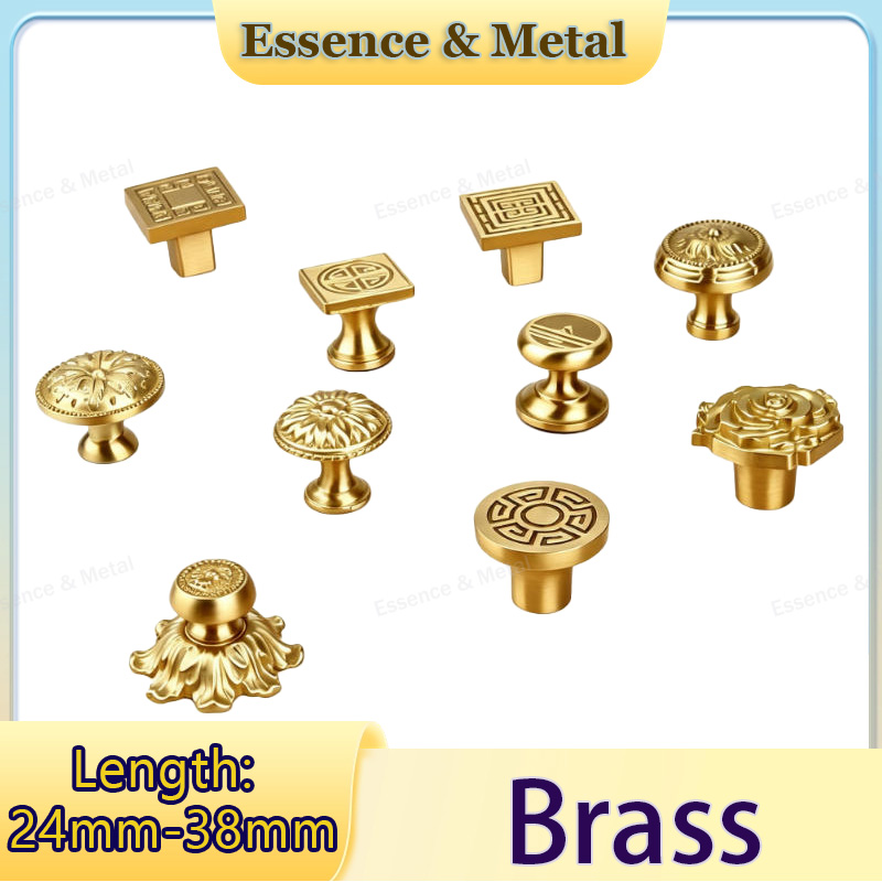 Japanese Furniture Hardware - 황동 가구 손잡이 1개, 로즈 일본