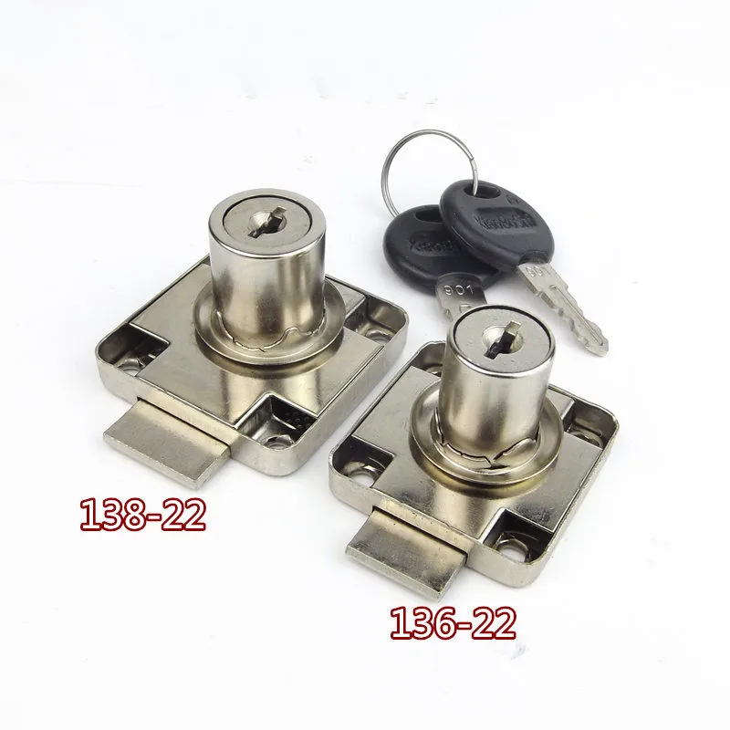 Furniture Hardware Cam Lock - 136 138-22mm 잠금 코어 책상 서랍