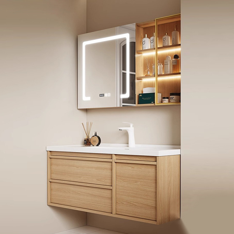 일본식 세라믹 일체형 세면대 욕실 캐비닛 세트, 통나무 - Japanese Furniture Hardware 리뷰 및 가격