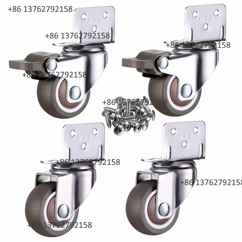 4개입 부드러운 고무 소음 방지 회전 캐스터 휠 아기  - Furniture Hardware For Bed 리뷰 및 가격
