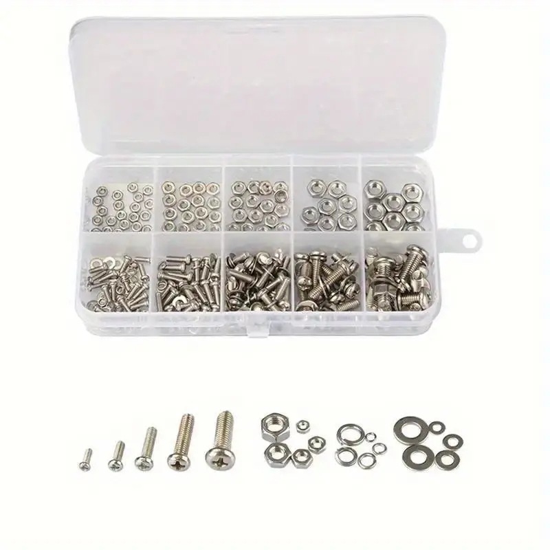 320PCS 육각 너트 및 볼트 세트 M2-M5 DIY - Furniture Hardware Bolts 리뷰 및 가격