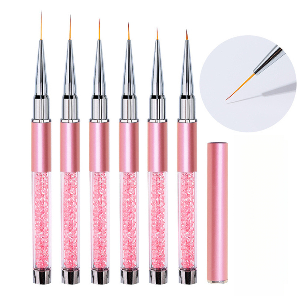 1/6개 네일 아트 라이너 브러쉬 세트, 라인스톤 핸들 - Furniture Hardware Nails 리뷰 및 가격