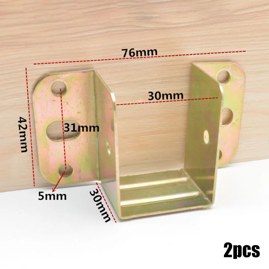 2pcs U 모양의 금속 침대 브래킷 침대 프레임 고정 - Furniture Hardware For Bed 리뷰 및 가격