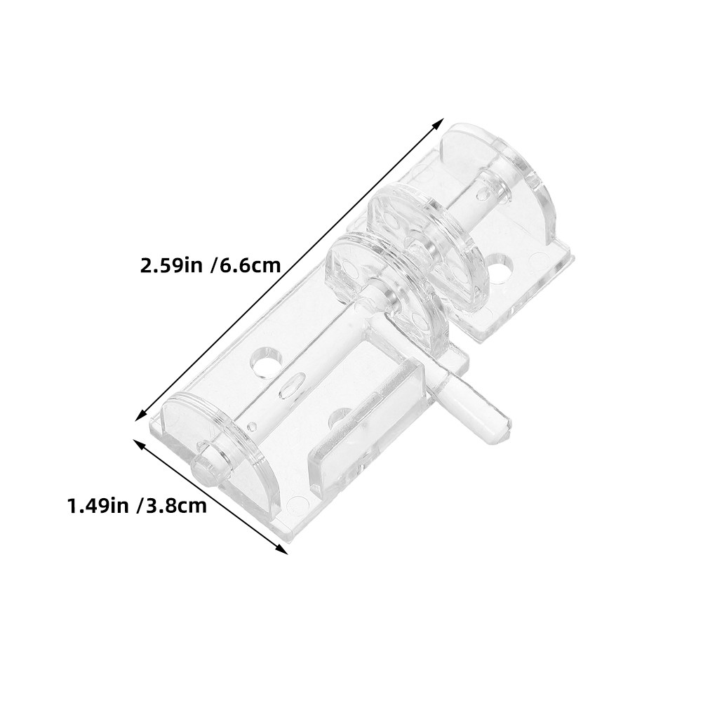 2Pcs 투명 도어 래치 아크릴 투명 자체 접착식 슬라 - Furniture Hardware Bolts 리뷰 및 가격