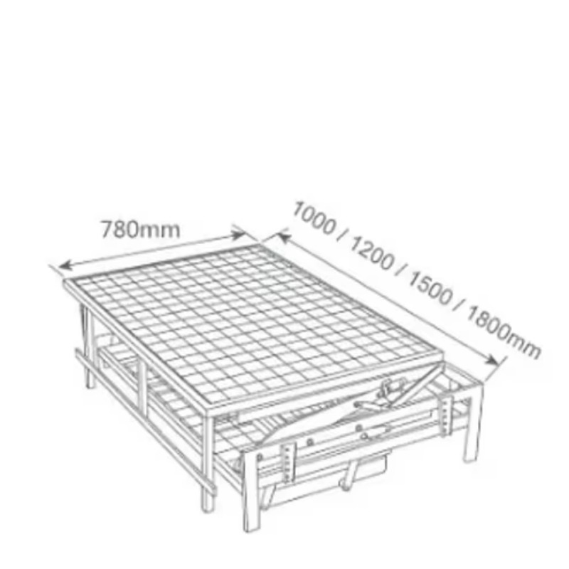 다기능 3단 접이식 소파 침대 프레임, 숨김형 접이식  - Furniture Hardware For Bed 리뷰 및 가격