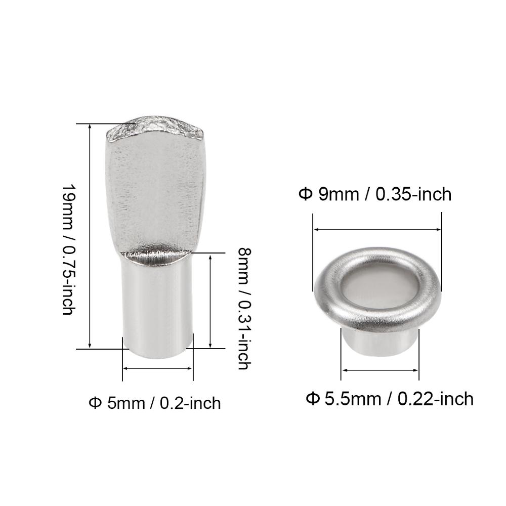 Uxcell 20-200Pcs 선반 브래킷 페그 5x1 - Shelf Peg Support 리뷰 및 가격