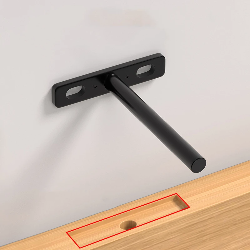 1Pcs 보이지 않는 지지대 T-브래킷 벽걸이 선반 보 - Furniture Hardware Types 리뷰 및 가격